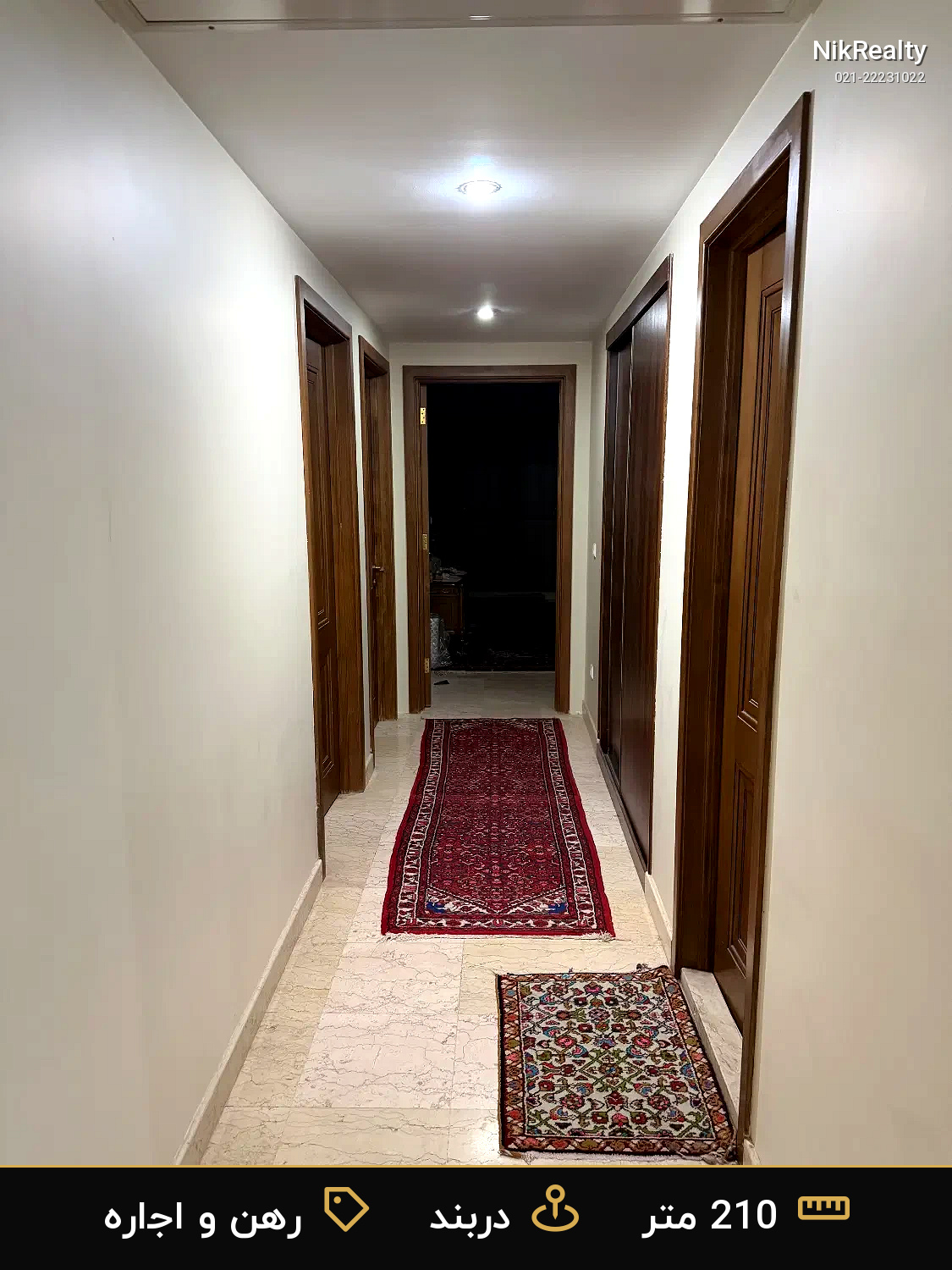 رهن و اجاره آپارتمان 210 متری در دربند - ملک  در  - تصویر 6