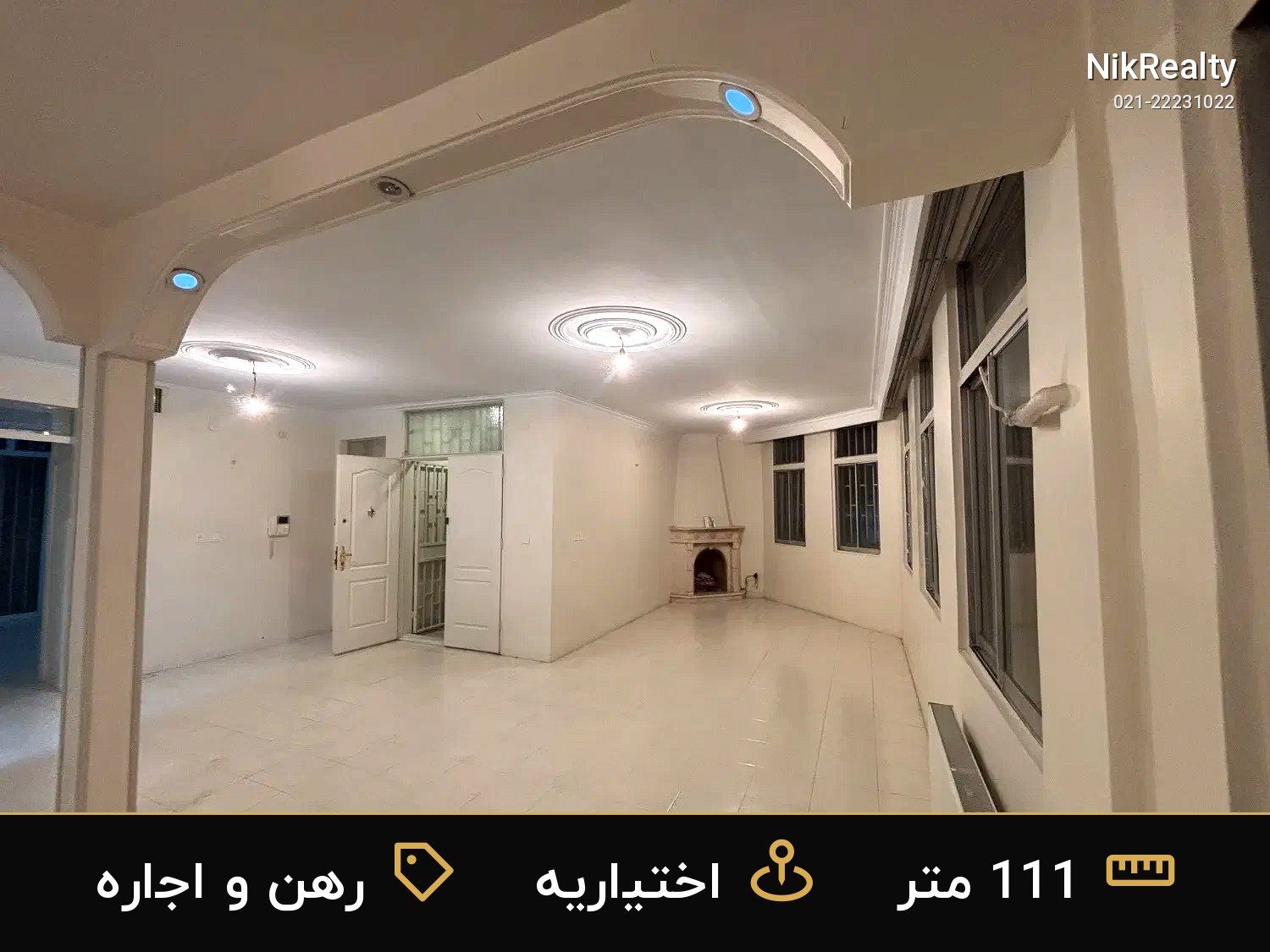 رهن و اجاره آپارتمان 111 متری در اختیاریه - ملک  در  - تصویر 1