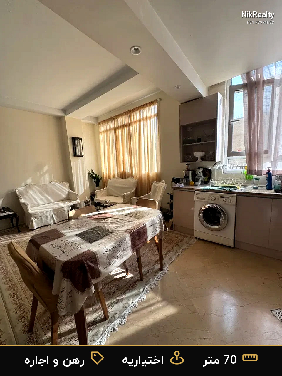 رهن و اجاره آپارتمان 70 متری در اختیاریه - ملک  در  - تصویر 2
