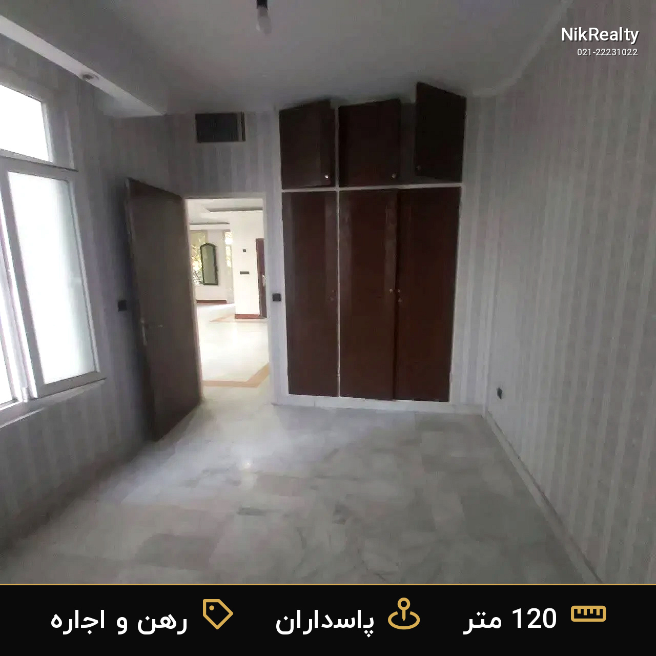 رهن و اجاره آپارتمان 120 متری در پاسداران - ملک  در  - تصویر 1