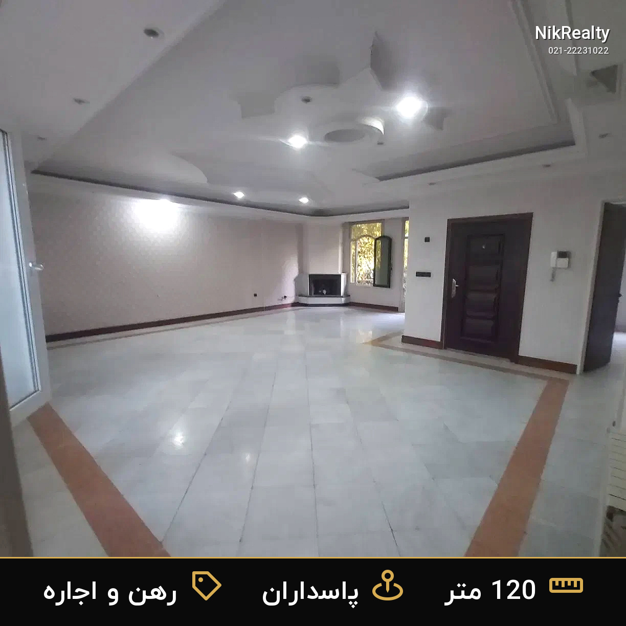رهن و اجاره آپارتمان 120 متری در پاسداران - ملک  در  - تصویر 8