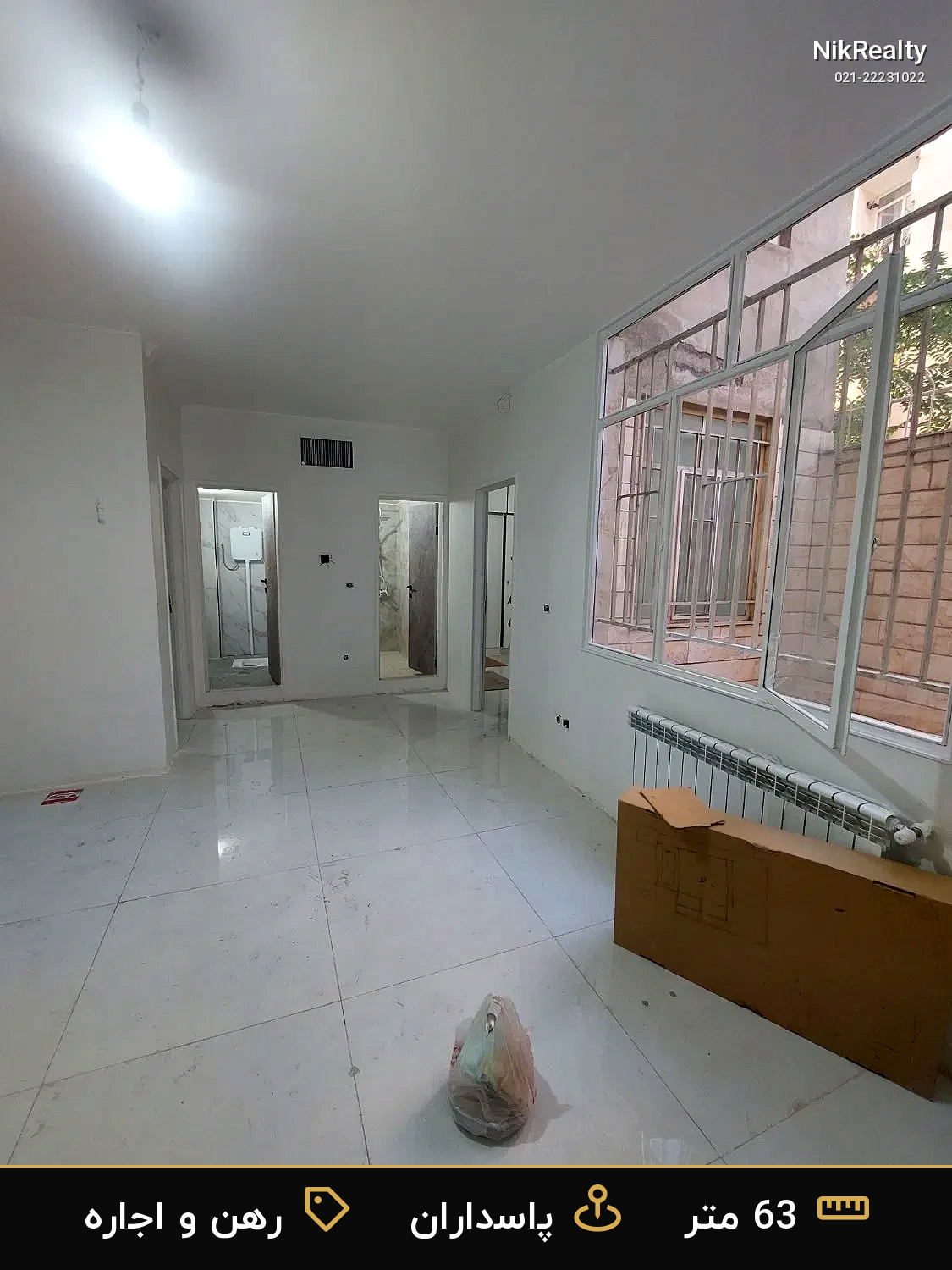 رهن و اجاره آپارتمان 63 متری در پاسداران - ملک  در  - تصویر 1