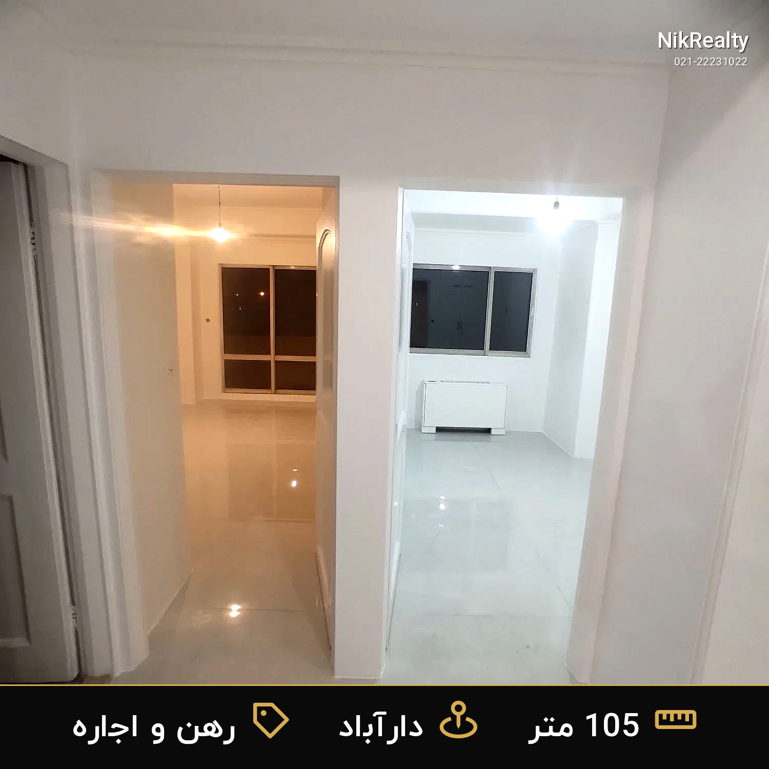 رهن و اجاره آپارتمان 105 متری در دارآباد - ملک  در  - تصویر 2