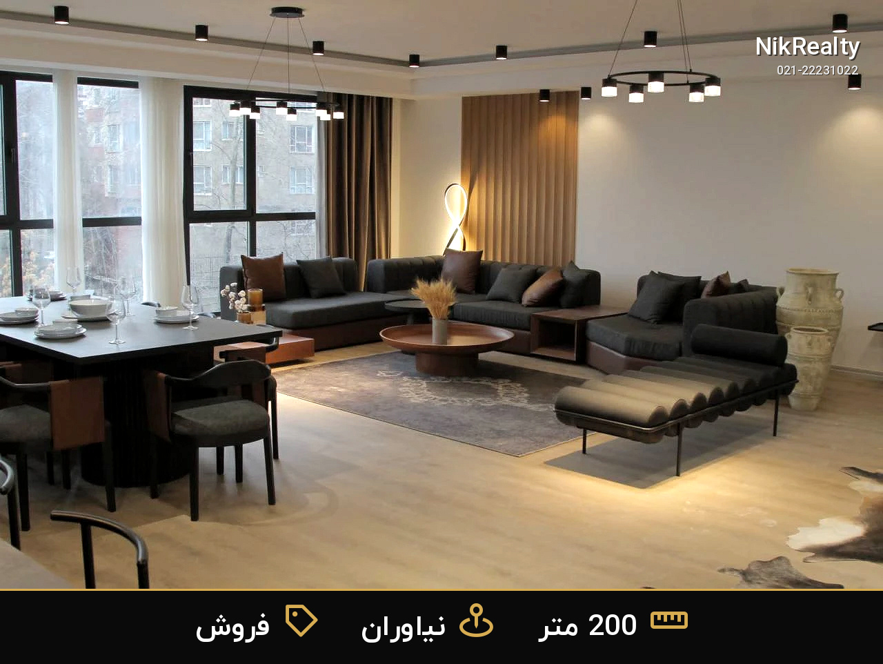 برج باغ آرامش 200 متر سه خواب آپارتمان - ملک  در کاشانک - تصویر 7